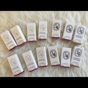 Diptyque 34 collection samples